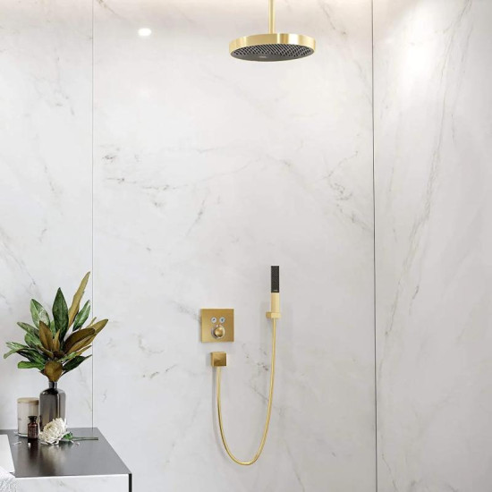 Лійка для ручного душу Hansgrohe Rainfinity 1jet EcoSmart, Polished Gold Optic (26867990)
