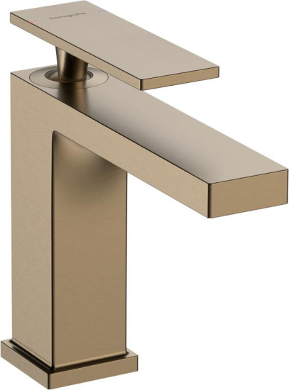 Змішувач для раковини Hansgrohe Tecturis E без зливного гарнітуру, бронза (73011140)