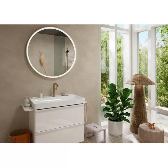 Змішувач для раковини Hansgrohe Tecturis S 210 Fine CoolStart, поворотний вилив, Brushed Bronze (73360140)