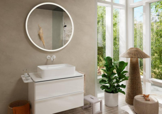 Змішувач для раковини прихованого монтажу Hansgrohe Tecturis S 225 Matt White (73351700)