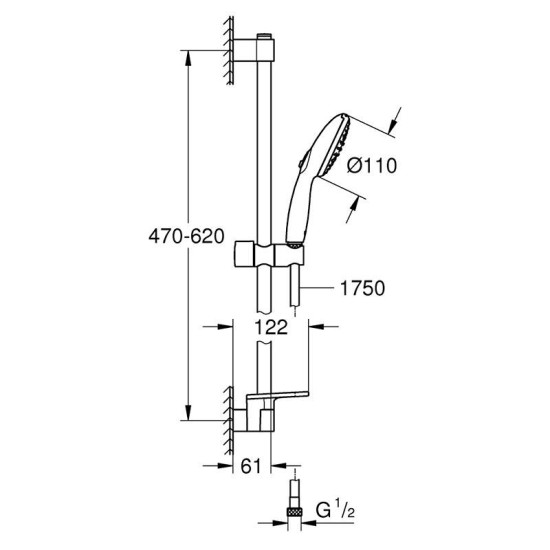 Душевой гарнитур Grohe Tempesta 110 хром (27926003)