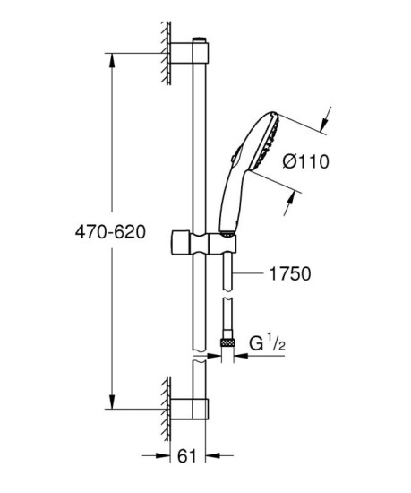 Душевой гарнитур Grohe Tempesta 110 27598003