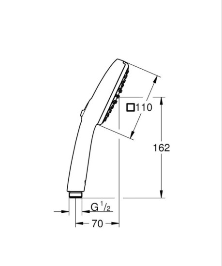 Лейка для ручного душа Grohe Tempesta Cube 110 26746003