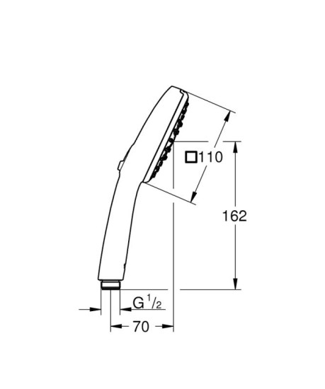 Лейка для ручного душа Grohe Tempesta Cube 110 27574003