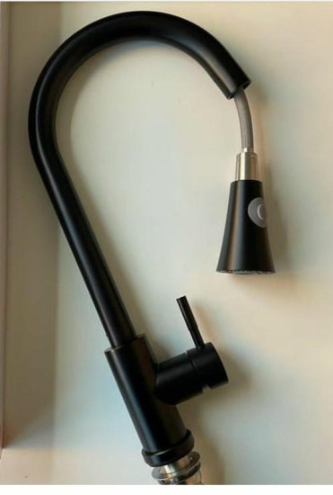 Кухонний змішувач з висувним виливом Platinum LN08