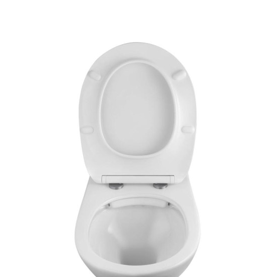 Унітаз підвісний Kroner Oker WHI533536 RIMLESS (CV033120)