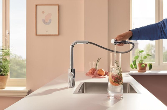 Кухонный смеситель с подключением к фильтру Grohe Blue Pure Minta 30601000