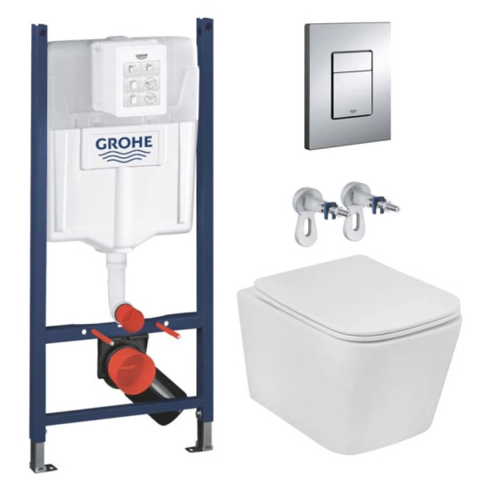 Інсталяція GROHE Rapid SL 3884966Q + Унітаз Kroner Eifel WHI483429 TORNADO (3884966KE483429)