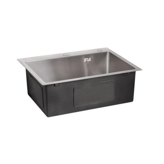 Кухонна мийка Lidz Handmade H6050 (LDH6050BRU35371) Brushed Steel 3,0/1,0 мм