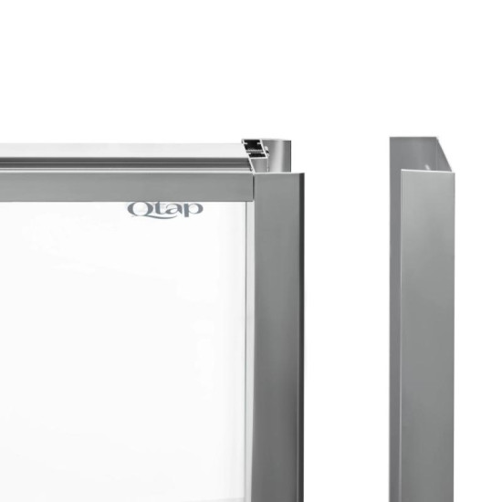 Душова кабіна Qtap Scorpio CRM10115-AC6 100x100 см, скло Clear 6 мм, покриття CalcLess, без піддону