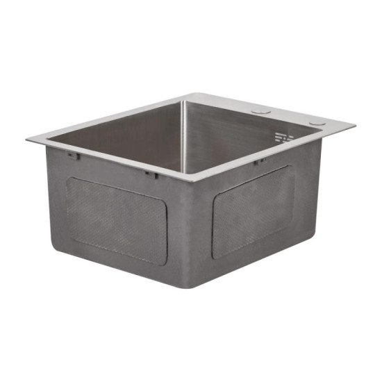 Кухонна мийка Lidz Handmade H4050 (LDH4050BRU39258) Brushed Steel 3,0/1,0 мм
