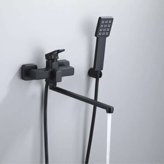 Смеситель для ванны Lidz Wawel 005 (k35) LDWAW005BLA45394 Black