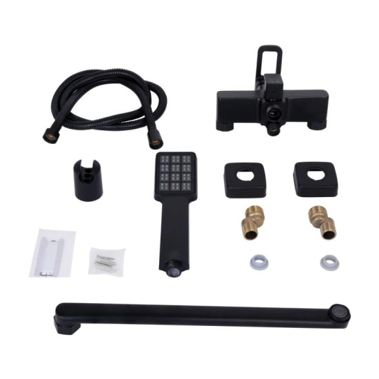 Смеситель для ванны Lidz Wawel 005 (k35) LDWAW005BLA45394 Black