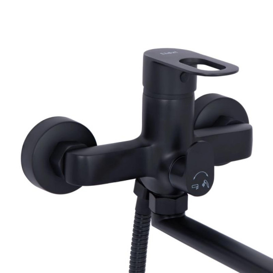 Змішувач для ванни Lidz Latwa 005 (k35) LDLAT005BLA45420 Black