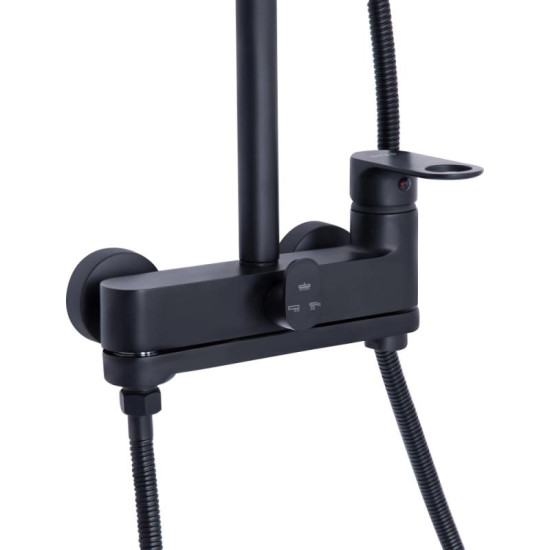 Душова система Qtap Jay QTJAY111BLM45549 Black Matt