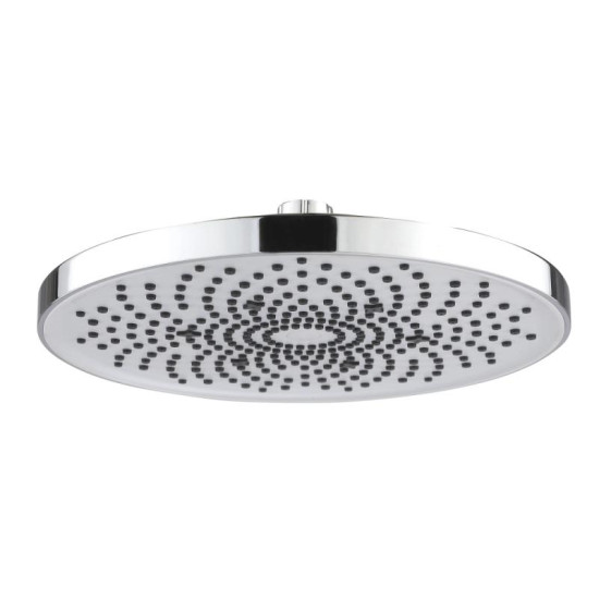 Лейка для верхнего душа Qtap Hlavova D 230 мм округлая QTHLA107CRM45787 Chrome/White