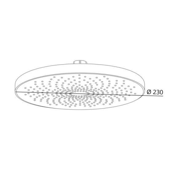 Лейка для верхнего душа Qtap Hlavova D 230 мм округлая QTHLA107CRM45787 Chrome/White