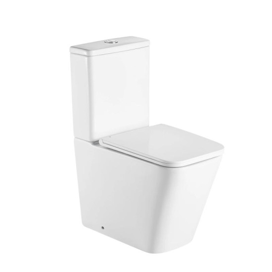 Унитаз-компакт Qtap Tern Ultra Quiet безободковый с сиденьем Soft-Close QT17222175AUQ1W White