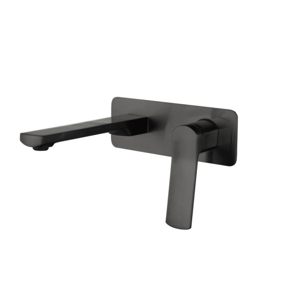 Смеситель скрытого монтажа для раковины Qtap Slavonice QTSLA273GMB45920 Gunmetal Black PVD