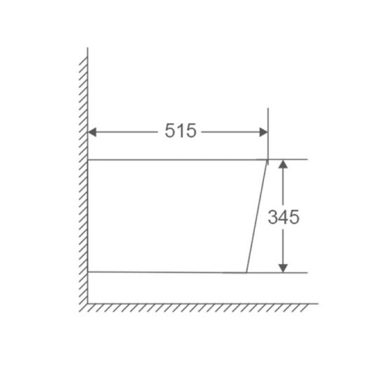 Біде Mixxus Premium Bevel-0501 515x360x345mm (MP6475)
