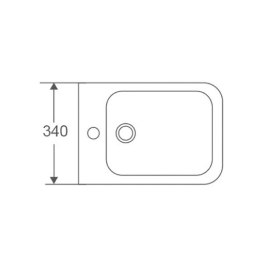 Біде Mixxus Premium Quadro-0501 485x345x325mm (MP6459)