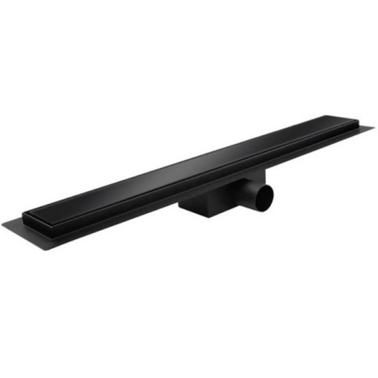 Лінійний трап Koer FD08-70x600-Glass Black 70x600мм зі скла. панеллю (KR5140)