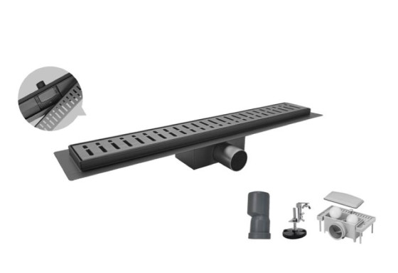 Лінійний трап Koer SUS304 FD35-70x800-Graphite (AC0660)