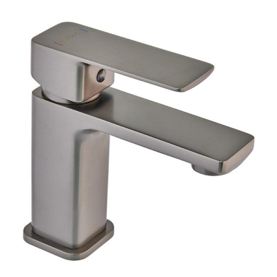 Змішувач для раковини Haiba Kubus 001 Graphite (HB4001)