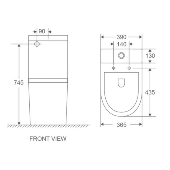 Унітаз-компакт Mixxus Premium Ellipse-0401-T1 630x390x840mm TORNADO 1.0 (MP6467)