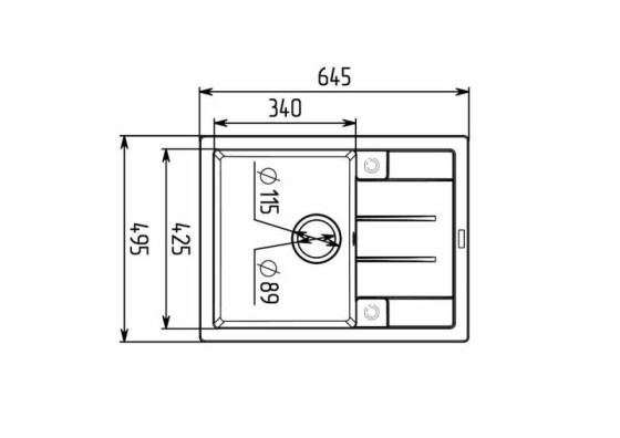 Кухонная мойка Platinum 6550 INTENSO матовая Морион
