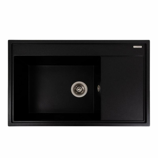 Кухонная мойка Platinum 7950 AZURIT матовая Черный металлик