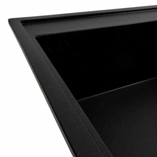 Кухонная мойка Platinum 7950 AZURIT матовая Черный металлик