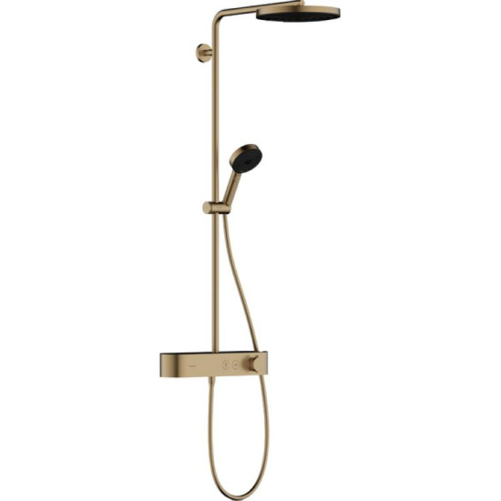 Душова система Hansgrohe Pulsify Showerpipe 260 24220140 шліфована бронза