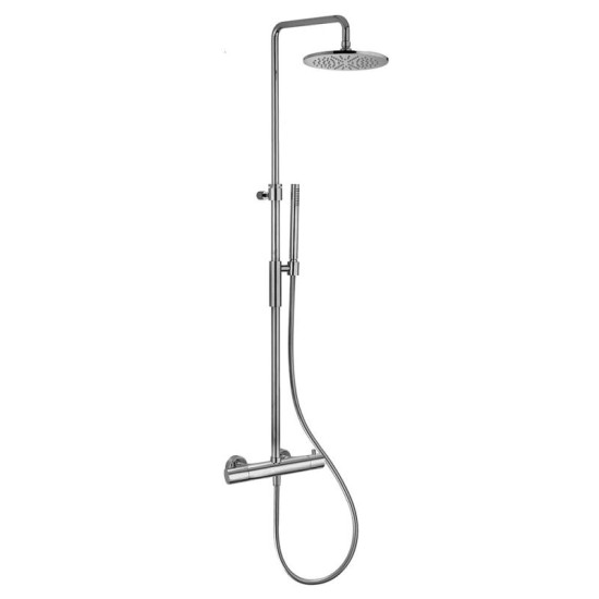 Душевая система Paffoni Light Steel Looking (ZCOL646KLIQST)