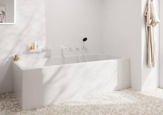 Излив для ванны Hansgrohe Tecturis E с выступом 210 мм, Matt White (73410700)