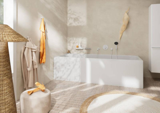 Излив для ванны Hansgrohe Tecturis S с выступом 198 мм, Matt White (73411700)