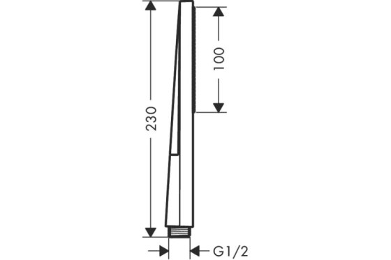 Лійка для ручного душу Hansgrohe Pulsify E 100 1jet EcoSmart+, Chrome (24321000)