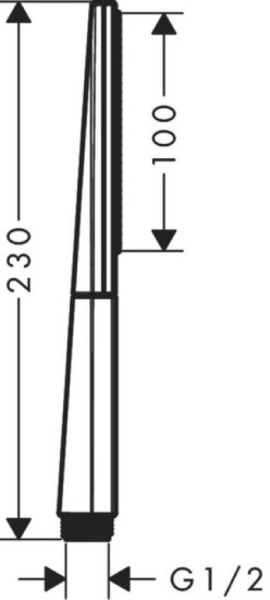 Лейка для ручного душа Hansgrohe Rainfinity 1jet Brushed, bronze (26866140)