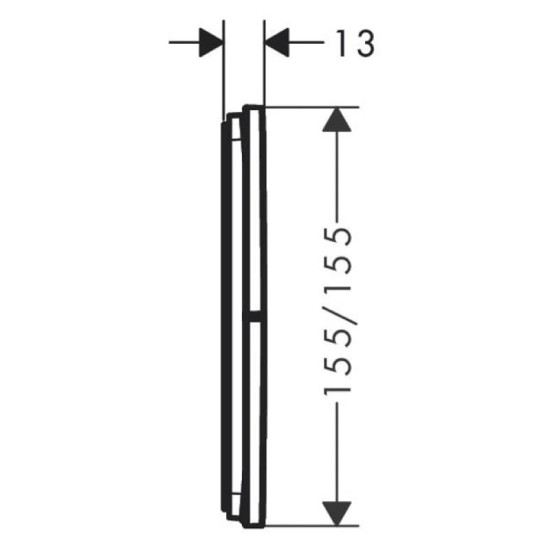 Перемикач Hansgrohe ShowerSelect Comfort E на 3 функції, Chrome (15573000)