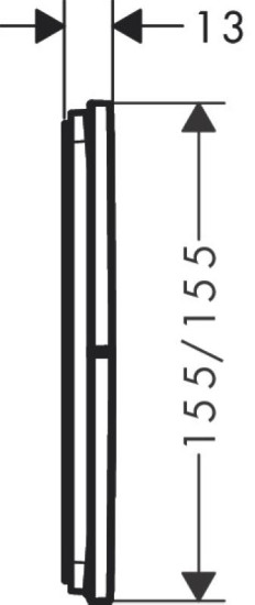 Перемикач Hansgrohe ShowerSelect Comfort E на 3 функції, Matt Black (15573670)