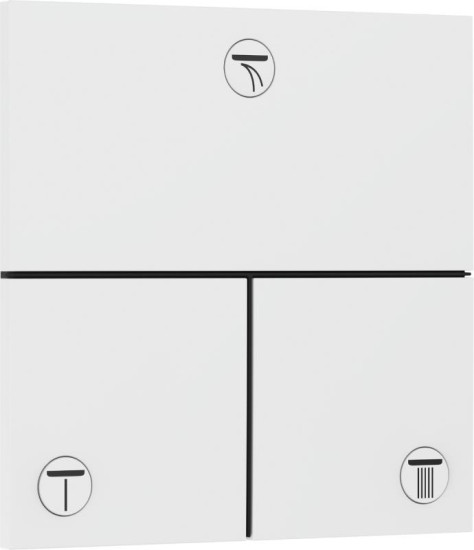 Переключатель Hansgrohe ShowerSelect Comfort E на 3 функции, Matt White (15573700)