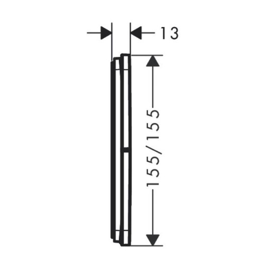 Перемикач Hansgrohe ShowerSelect Comfort Q на 3 функції, Brushed Black Chrome (15587340)