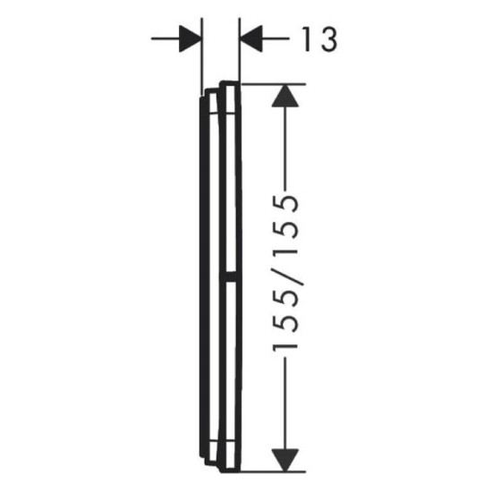 Перемикач Hansgrohe ShowerSelect Comfort Q на 3 функції, Chrome (15587000)