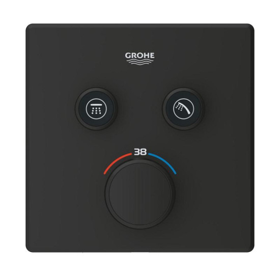 Змішувач для душу Grohe Grohtherm SmartControl 102166KF00 чорний матовий