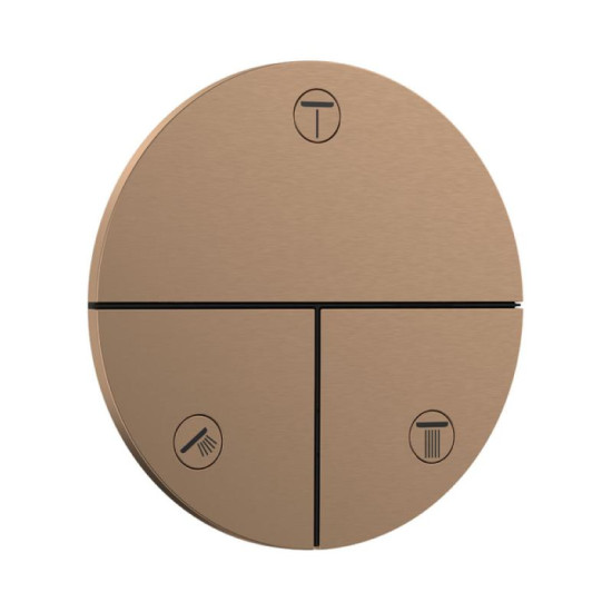 Переключатель Hansgrohe ShowerSelect Comfort S на 3 функции, Brushed Bronze (15558140)