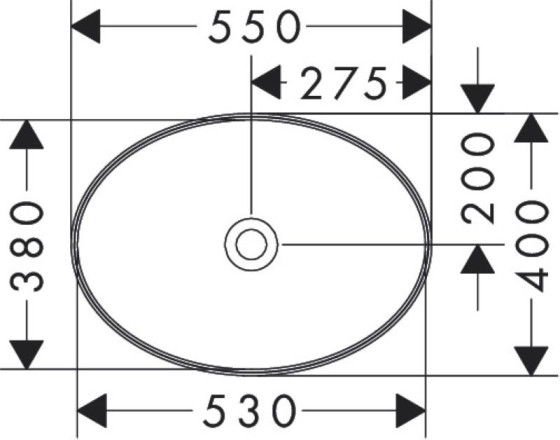 Раковина Hansgrohe Xuniva D SmartClean 550x400 White (61072450)