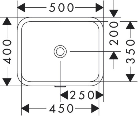 Раковина Hansgrohe Xuniva Q SmartClean 450x350 White (61052450)