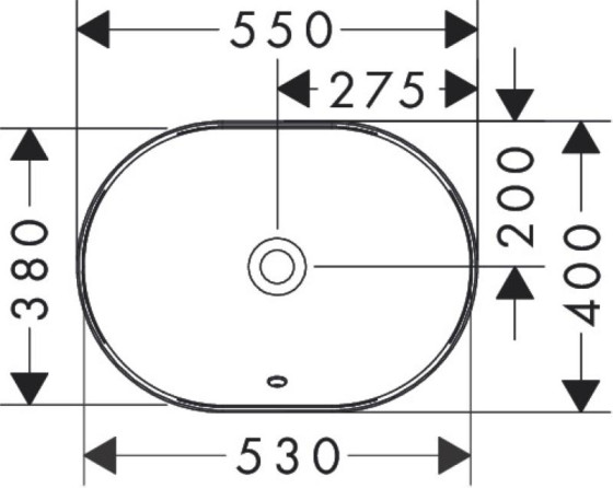 Раковина Hansgrohe Xuniva U SmartClean 550x400 White (61062450)