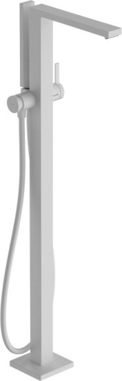 Смеситель для ванны напольный Hansgrohe Tecturis E, Matt White (73445700)