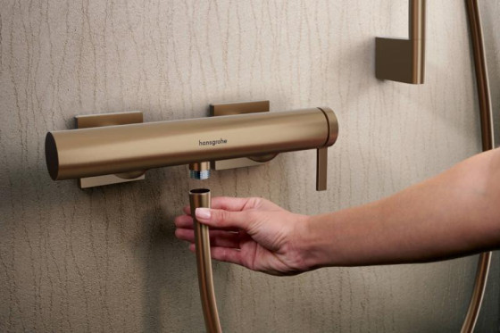 Смеситель для душа Hansgrohe Tecturis E, Brushed Bronze (73620140)